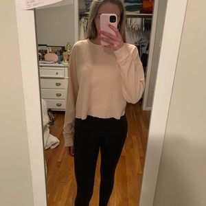 PINK CROPPED SWEATER